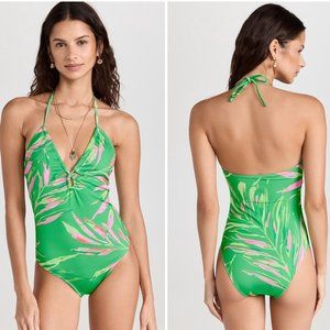 Ramy Brook Phoebe One Piece Swimsuit in Key Lime, Size XXS